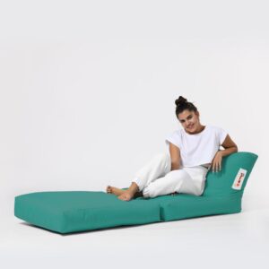 Fotoliu extensibil turcoaz Siesta Ferndale Bean Bag 55-180 cm poliester impermeabil 200 kg - imagine 1