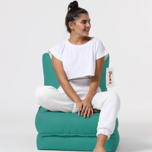 Fotoliu extensibil turcoaz Siesta Ferndale Bean Bag 55-180 cm poliester impermeabil 200 kg - imagine 5