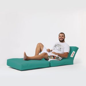 Fotoliu extensibil turcoaz Siesta Ferndale Bean Bag 55-180 cm poliester impermeabil 200 kg - imagine 6