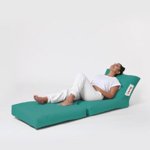 Fotoliu extensibil turcoaz Siesta Ferndale Bean Bag 55-180 cm poliester impermeabil 200 kg - imagine 9