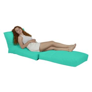 Fotoliu extensibil turcoaz Siesta Ferndale Bean Bag 55-180 cm poliester impermeabil 200 kg - imagine 10