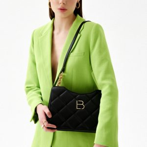 Geanta Lucky Bees 410 Black piele ecologica negru dimensiuni ideale pentru orice ocazie - imagine 4