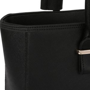 Geanta Sarnia Laura Ashley piele ecologica negru 40 cm curea 3 buzunare interioare - imagine 6