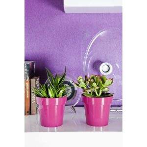 Ghiveci Classic 22cm Plastic Visiniu pentru Plante - Elegant si Durabil pentru Decorul Interior si Exterior - imagine 4