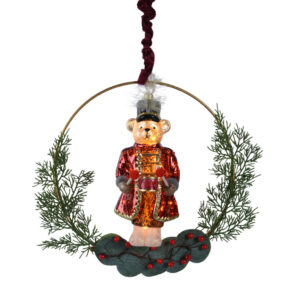 Glob luminos Nutcracker bear multicolor 11.5x26x26 cm sticla cu LED-uri 20 lumina calda baterii neincluse timer 6 ore IP20 - imagine 1