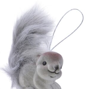 Glob Squirrel Decoris 9x3x4 cm plastic gri decoratiune interioara - imagine 1