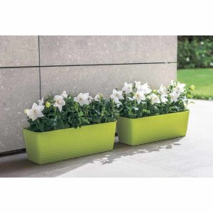 Jardiniera Tortora Vetro-Plus 30x13x11 cm Plastic Maro pentru Grădinărit Elegant - imagine 5