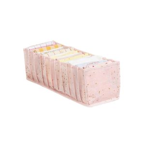 Cos depozitare roz din polipropilenă 43x14x15 cm KALS-04096 - imagine 3