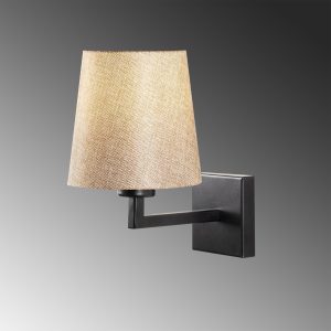 Lampa de perete Opviq Profil negru/crem 24x30 cm E27 40 W Baza 10x10x2 cm - imagine 4
