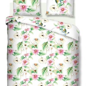 Lenjerie de pat dubla King Size Bedora Garden 200x220 cm 100% bumbac multicolor 4 piese pentru un somn odihnitor - imagine 3