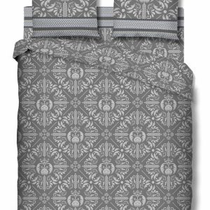 Lenjerie de pat King Size 200x220 cm multicolor bumbac satinat 4 piese Wol TC200 pentru un somn odihnitor - imagine 5