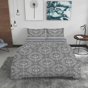 Lenjerie de pat King Size 200x220 cm multicolor bumbac satinat 4 piese Wol TC200 pentru un somn odihnitor - imagine 4