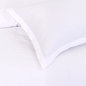 Lenjerie de pat 1 persoană Hotel Line Luxury Bedora 400 TC 100% bumbac alb 145x210 cm husa pilota 150x240 cm fata de perna 50x70 cm - imagine 5