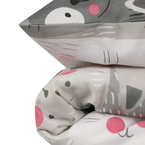 Lenjerie de pat Eponj Home Duvarda 143EPJ01905 pentru o persoana 135x200 cm multicolor amestec bumbac 65% bumbac 35% poliester 2 piese - imagine 3