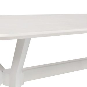 Masa Ares 1042 Alb MDF 180x75x80 cm cu Picioare din Plastic pentru Birou sau Dining - imagine 8