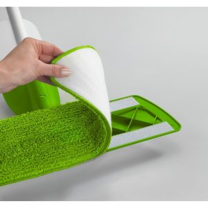 Mop cu rezervor și pulverizator Wet Wenko 128 cm aluminiu plastic poliester verde - curățenie eficientă și rapidă - imagine 6
