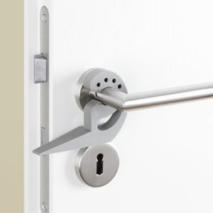 Opritor usa Wenko Multi-Stop termoplastic gri 2.5x7.7x11.8 cm pentru organizare casa - imagine 3