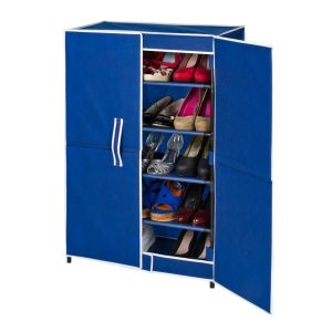 Pantofar textil compact Wenko Air pentru 16 perechi de încălțăminte, 5 rafturi, organizare eficientă, design modern - imagine 5