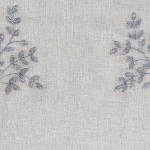 Perdea Mendola Elma 140x245 cm poliester gri model floral pentru interior - imagine 6