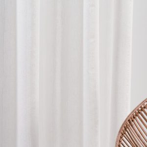 Perdea Mendola Interior Leman 140x245 cm Bej Poliester Voal Crush Falduri Elegante - imagine 5