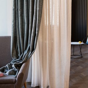 Perdea Mendola Liana Crush 400x260 cm Poliester Bej pentru Design Scandinavian Eleganță și Stil - imagine 3