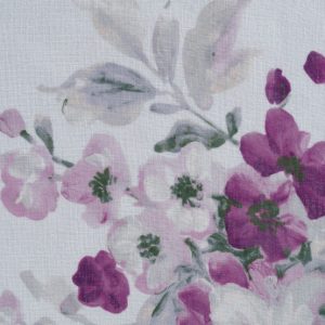 Perdea Mendola Salsa 300x260 cm poliester mov cu flori delicate pentru intimitate si eleganta in decorul interior - imagine 5