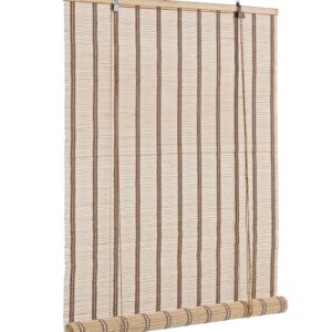 Jaluzea rulou Tolosa Bizzotto 90x180 cm bambus poliester bej - imagine 1