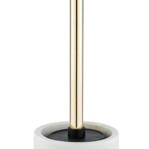 Perie pentru toaleta cu suport Wenko 10x7.5 cm polirasina alba accesorii baie moderne