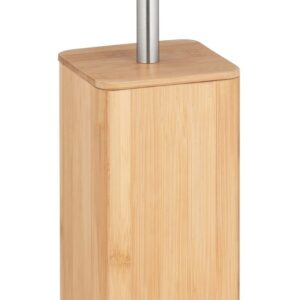 Perie toaleta Wenko Bambusa 10.1x10.1x37.5 cm bambus natural pentru baie - imagine 1