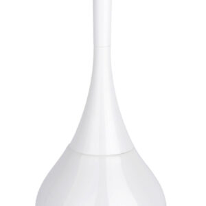 Perie toaleta ceramica alba Wenko Flakon 17x17x42.5 cm accesorii baie