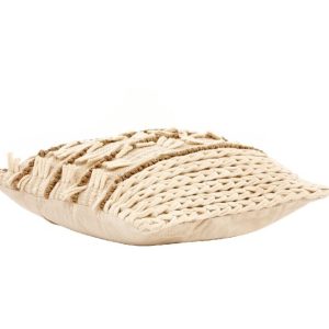 Perna decorativa Sand Bedora 45x45 cm bumbac si iuta cusatura manuala pentru confortul casei - imagine 4