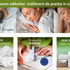 Perna Feeling Fagure 100 50x70 Puf de Gasca 100% pentru Somn Odihnitor - imagine 6