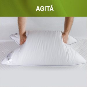 Perna Feeling Green Future 50x70 cm 50% puf de gasca 50% pana de gasca husa bumbac 100% confortabil somn sanatos - imagine 15