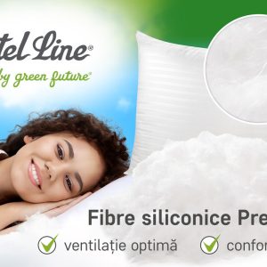 Perna Hotel Line Green Future 50x70 cm Hipoalergenică Confort Premium pentru Somn de Calitate - imagine 5