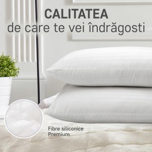 Perna Hotel Line Green Future 50x70 cm Hipoalergenică Confort Premium pentru Somn de Calitate - imagine 6