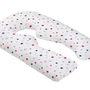 Perna multifunctionala pentru gravide si alaptare Color Stars, dimensiuni 58x33x50 cm, ergonomica, detasabila si lavabila - imagine 3
