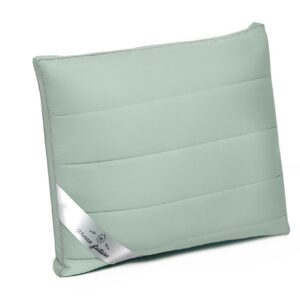 Perna Nature 37x37 cm Sage din Bambus Hipoalergenică cu Umplutură din Fibra de Bambus și Bilute Siliconice - imagine 1