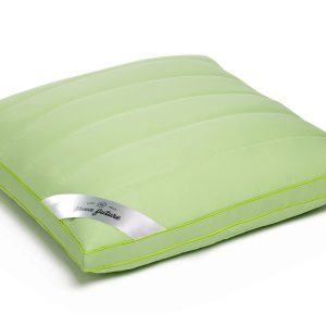 Perna Nature 37x37 Verde Hipoalergenica Din Bambus Cu Umplutura 100% Fibra de Bambus Si Bilute Siliconice - imagine 5