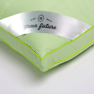 Perna Nature 37x37 Verde Hipoalergenica Din Bambus Cu Umplutura 100% Fibra de Bambus Si Bilute Siliconice - imagine 9