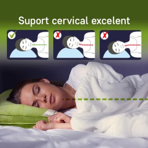 Perna Nature 60x60 Verde Bambus Hipoalergenica pentru Somn Confortabil - imagine 8