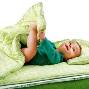 Perna Nature Kids 35x50 cm 100% Bambus Verde Hipoalergenică pentru Somn Sănătos al Copilului - imagine 3