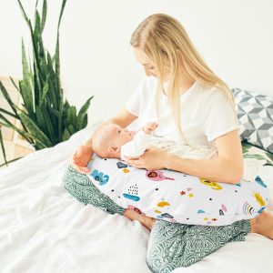 Perna pentru alaptat CloseToMe Jollie Olliphant 158 cm, ergonomica, detasabila si lavabila, confortabila pentru mama si bebelus - imagine 2