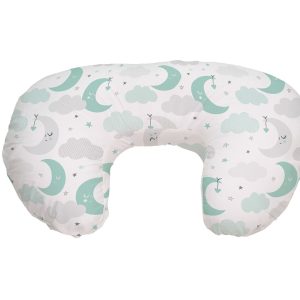 Perna pentru alaptat CloseToMe Over The Moon Grey 158 cm cu fata detasabila si husa lavabila pentru confortul mamei si bebelusului - imagine 3