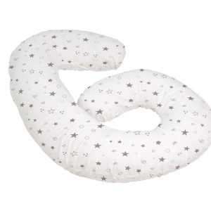 Perna pentru gravide Rising Stars 250 cm, suport ergonomic pentru somn si alaptat, husa detasabila, lavabila, dimensiuni 54x13x42 cm - imagine 3