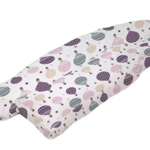 Perna ergonomică pentru gravide și alăptat Balloons 48x34x38 cm, suport ajustabil, husă detașabilă lavabilă, confort maxim pentru mame - imagine 3