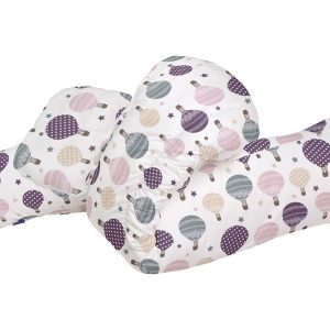 Perna ergonomică pentru gravide și alăptat Balloons 48x34x38 cm, suport ajustabil, husă detașabilă lavabilă, confort maxim pentru mame - imagine 5
