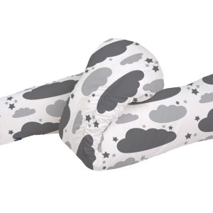 Perna ergonomică pentru gravide și alăptat Clouds 48x34x38 cm - Confort maxim și suport ideal pentru burtică - imagine 4