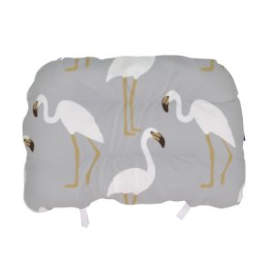 Perna ergonomic pentru gravide si alaptat Flamingo Grey 48x34x38 cm, husa detasabila si lavabila, confort maxim pentru sarcina si alaptare - imagine 7