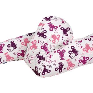 Perna ergonomică Mouse pentru gravide și alăptat 48x34x38 cm, cu față detașabilă și lavabilă, suport confortabil pentru burtică și spate - imagine 3