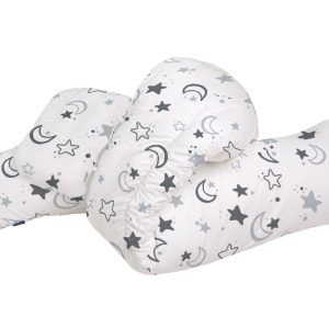 Perna Ergonomică pentru Gravide și Alăptat Nighty Night 48x34x38 cm cu Husa Detașabilă și Lavabilă, Suport Confortabil pentru Burtică și Spate - imagine 5
